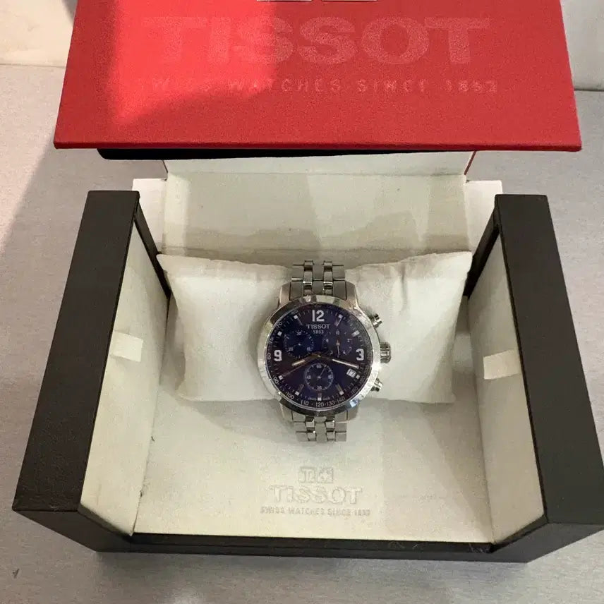 [BUNJANG] Tissot Blue Dial Watch Full Set / 티쏘 청판 시계 풀박스