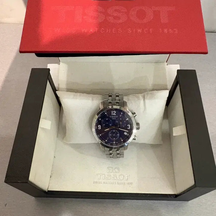 [BUNJANG] Tissot Blue Dial Watch Full Set / 티쏘 청판 시계 풀박스