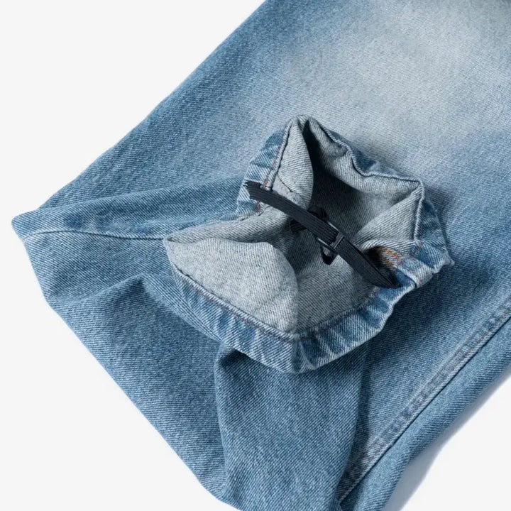 [BUNJANG] Node Wide Baggy Denim Pants / 노드 와이드 배기 데님 팬츠