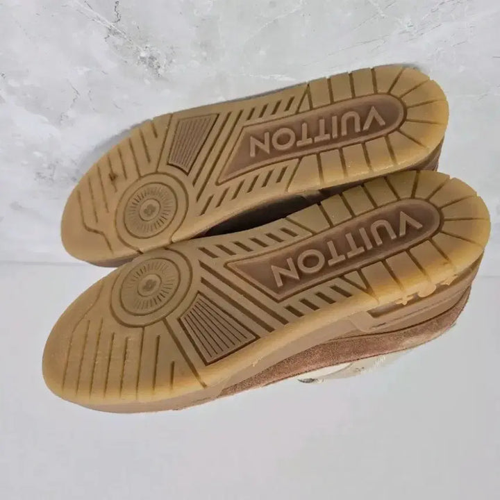 [BUNJANG] Louis Vuitton Trainer Sneakers Brown/Beige 7 1/2 / 루이비통 트레이너 스니커즈 브라운/베이지 7 1/2