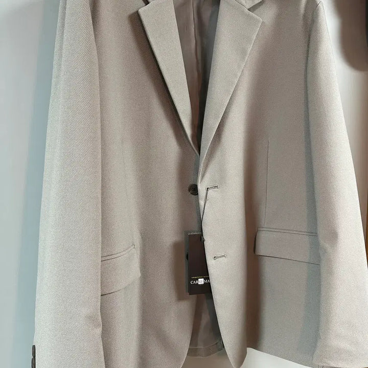 [BUNJANG] Musinsa Standard Relaxed Blazer - Greige Beige XL / 무신사 스탠다드 휩코드 릴렉스드 블레이저 [그레이쉬 베이지] XL