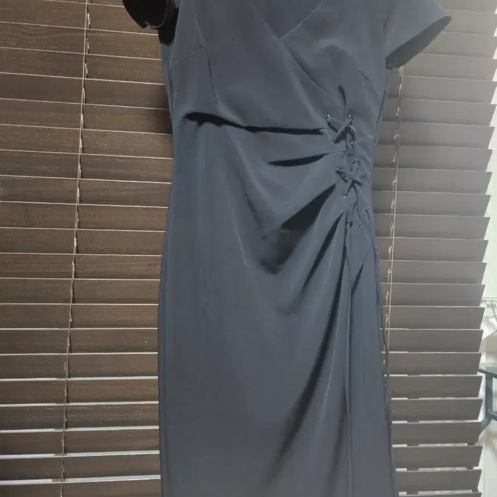 [BUNJANG] Love Moschino Wrap Style Black Long Dress / 러브모스키노 블랙 랩 스타일 원피스