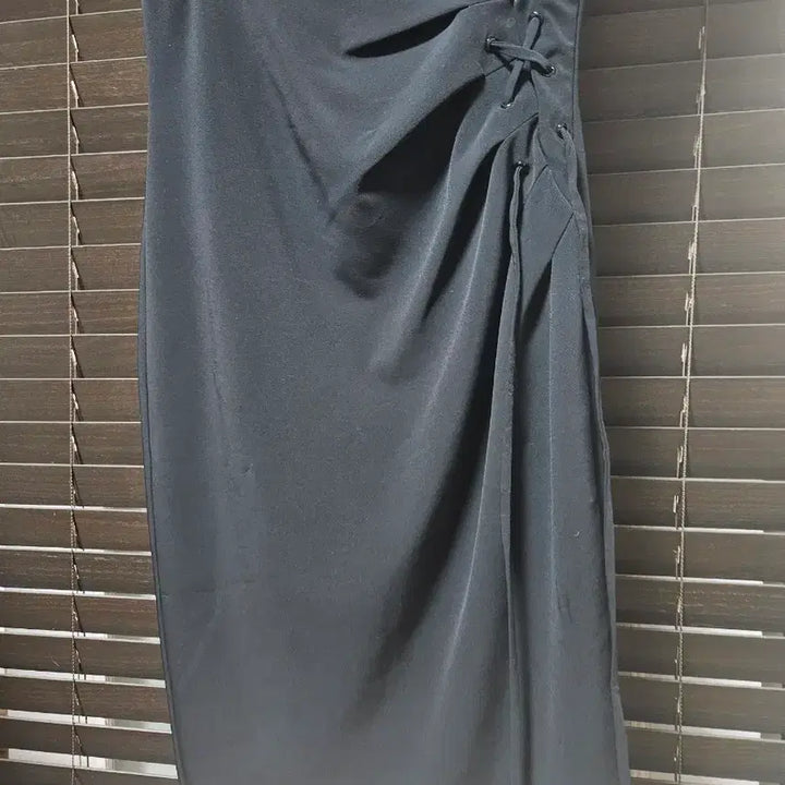 [BUNJANG] Love Moschino Wrap Style Black Long Dress / 러브모스키노 블랙 랩 스타일 원피스