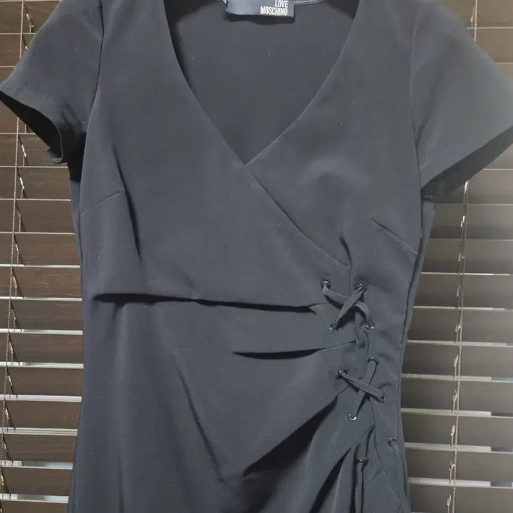 [BUNJANG] Love Moschino Wrap Style Black Long Dress / 러브모스키노 블랙 랩 스타일 원피스