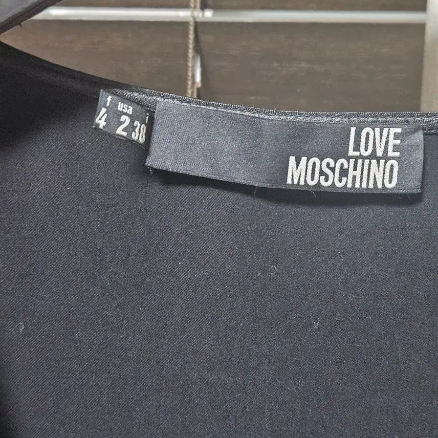 [BUNJANG] Love Moschino Wrap Style Black Long Dress / 러브모스키노 블랙 랩 스타일 원피스