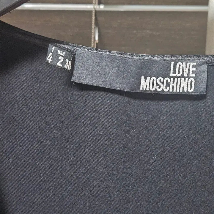 [BUNJANG] Love Moschino Wrap Style Black Long Dress / 러브모스키노 블랙 랩 스타일 원피스