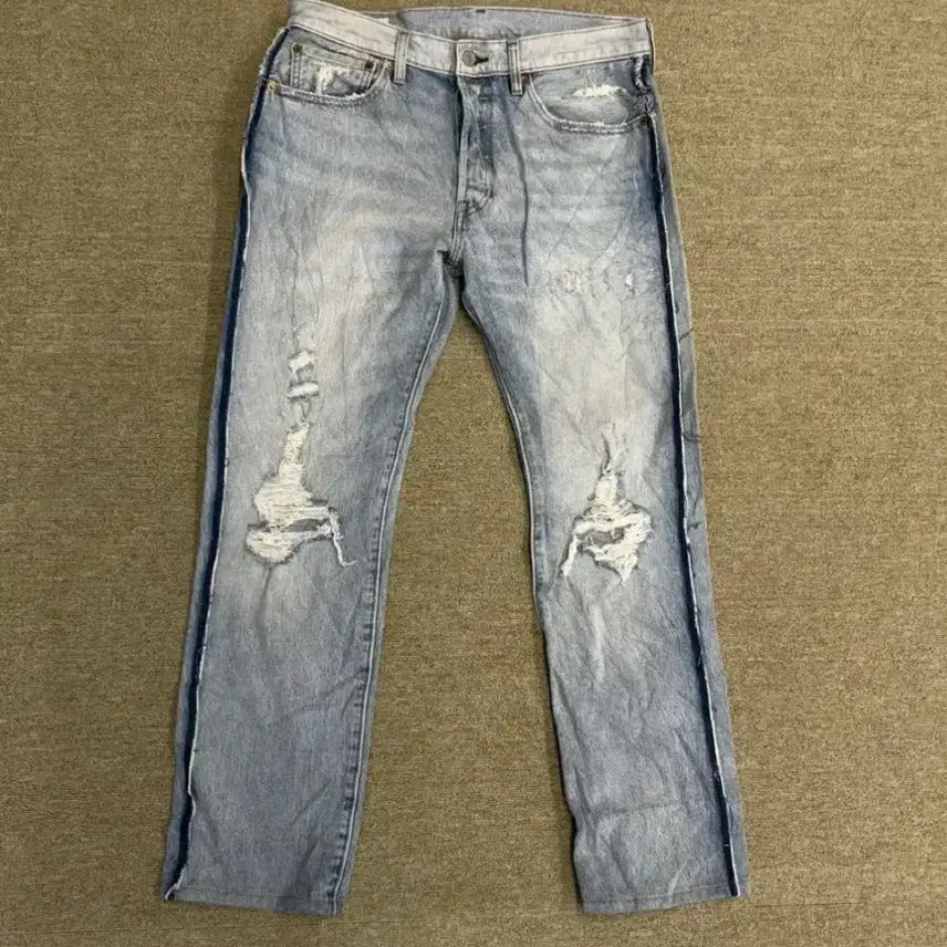 [BUNJANG] Levi's Premium Distressed Denim Pants 33 / 리바이스 프리미엄 데미지 워싱 디스트로이드 데님 팬츠 33