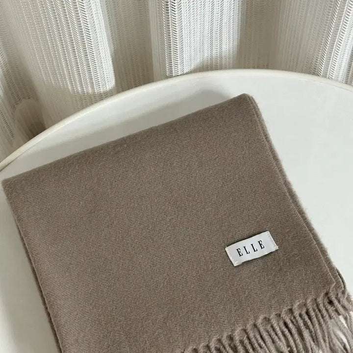 [BUNJANG] ELLE Brown Muffler / ELLE 엘르 브라운 머플러