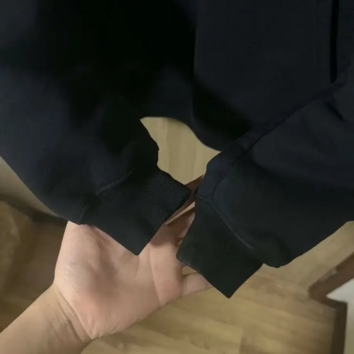 [BUNJANG] Balenciaga Wave Logo Oversized Hoodie Black / [ 105, 백화점판 ] 발렌시아가 웨이브로고 오버핏 후드 블랙