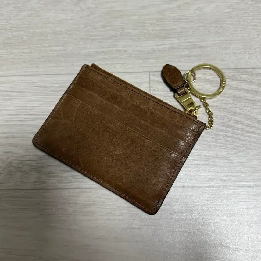 [BUNJANG] Miu Miu Napa Leather Card Holder / 미우미우 나파 가죽 홀더 오크