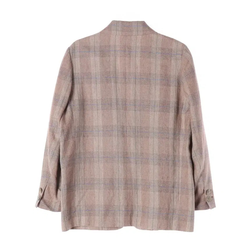 [BUNJANG] Time 22SS Check Linen Blazer Jacket / 타임 22SS 체크 린넨 100% 블레이저 재킷