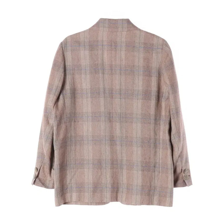 [BUNJANG] Time 22SS Check Linen Blazer Jacket / 타임 22SS 체크 린넨 100% 블레이저 재킷