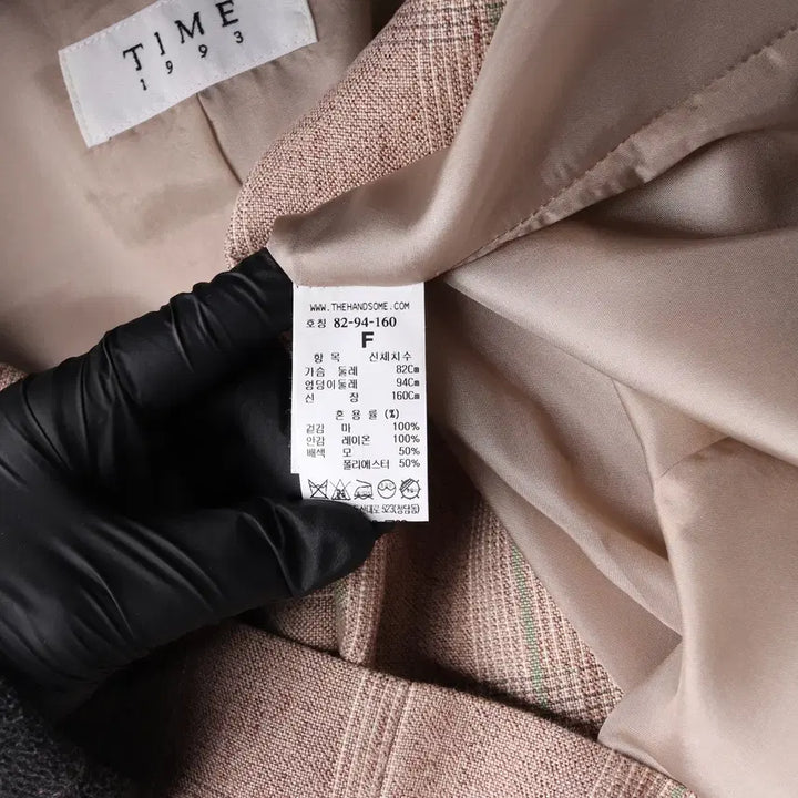 [BUNJANG] Time 22SS Check Linen Blazer Jacket / 타임 22SS 체크 린넨 100% 블레이저 재킷