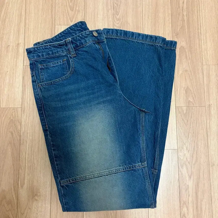 [BUNJANG] Coore Fading Panel Denim Pants L / 쿠어 페이딩 패널 데님 팬츠 L