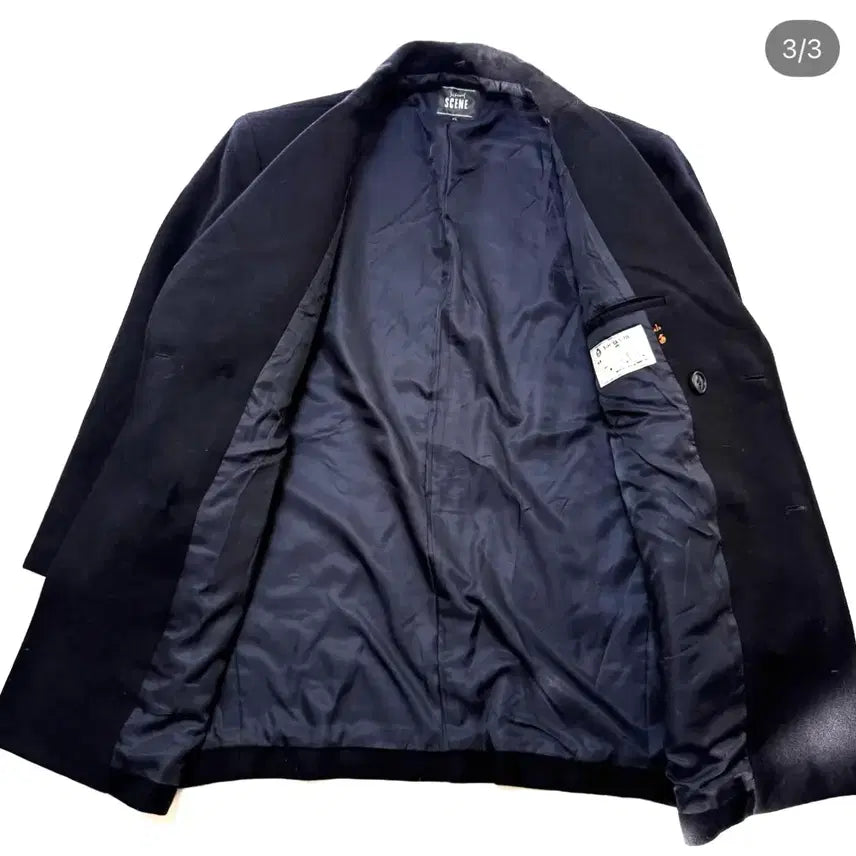 [BUNJANG] Scene 100% Wool Pea Coat / Scene - 피코트