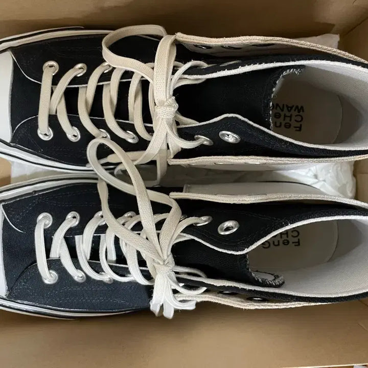 [BUNJANG] Converse x Feng Chen Wang Chuck 70 Two-in-One Sneakers / 컨버스 x 펑첸왕 척 70 투인원 내츄럴 아이보리 블랙 사이즈280