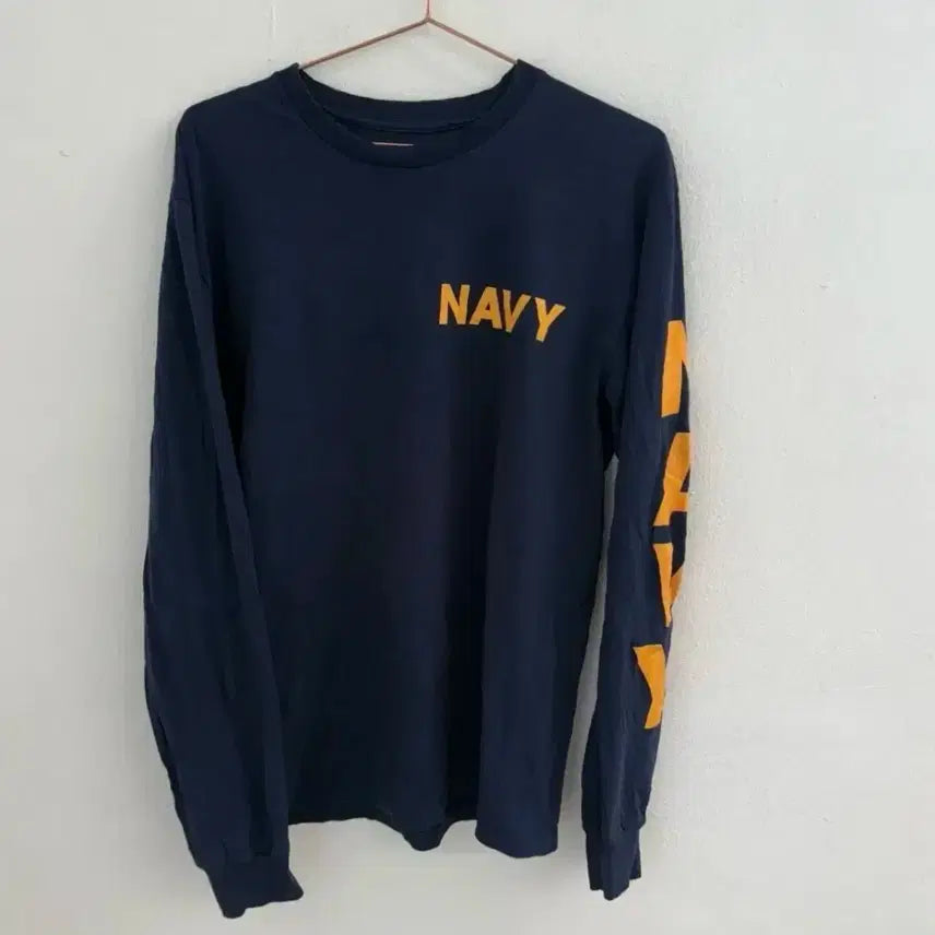 [BUNJANG] US Navy Soffee T-Shirt - M / 90s usa soffee us navy 미군 네이비 슬리브 M