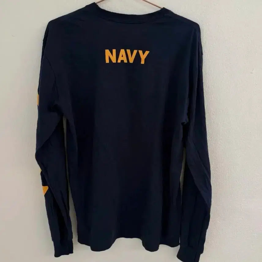 [BUNJANG] US Navy Soffee T-Shirt - M / 90s usa soffee us navy 미군 네이비 슬리브 M