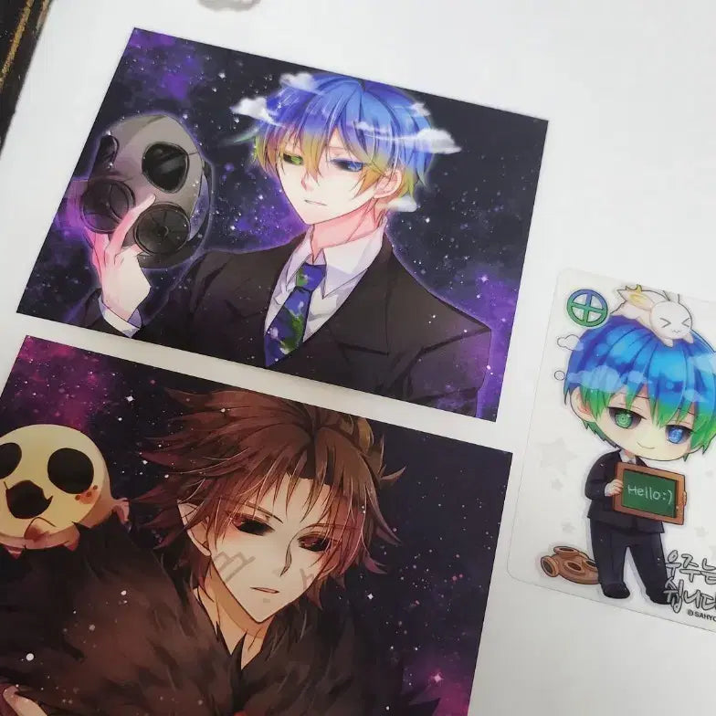 [BUNJANG] Cosmic Comics Earth & Pluto Postcard & Mini Card Set / 코스믹 코믹스 어스 & 플루토 엽서 set + 미니카드