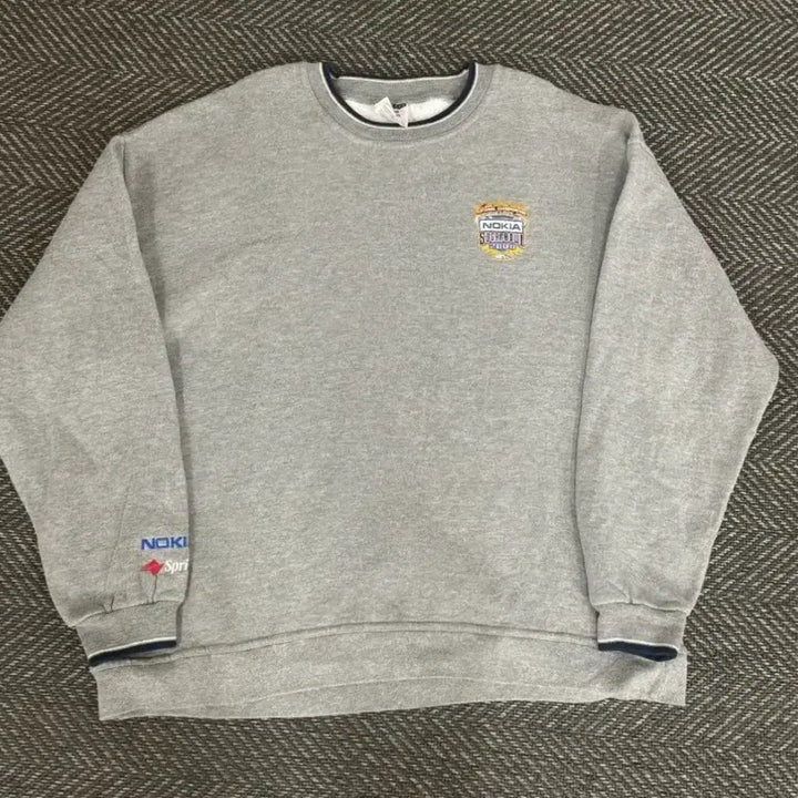 [BUNJANG] Nokia Super Bowl 2006 Grey Sweatshirt XL / USA 00s jerzees 노키아 슈퍼볼 2006 그레이 스웻 xl