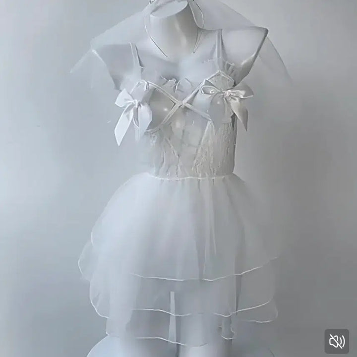 [BUNJANG] Cosplay Wedding Lingerie Set / 신부 코스프레 웨딩 란제리 (새옷하자)702