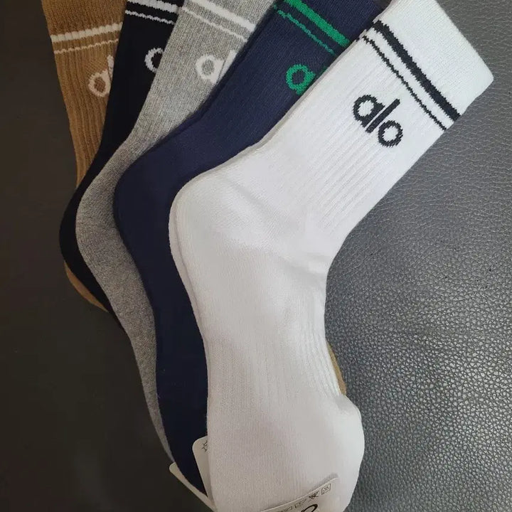 [BUNJANG] ALO 알로 양말 5족세트 (화이트/네이비/그레이/블랙/브라운) / ALO 알로 양말 5족세트 (화이트/네이비/그레이/블랙/브라운)