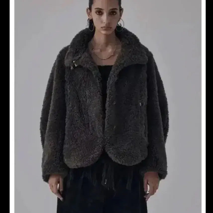 [BUNJANG] Trimming Bird Shearling Jacket / 트리밍버드 시어링 자켓