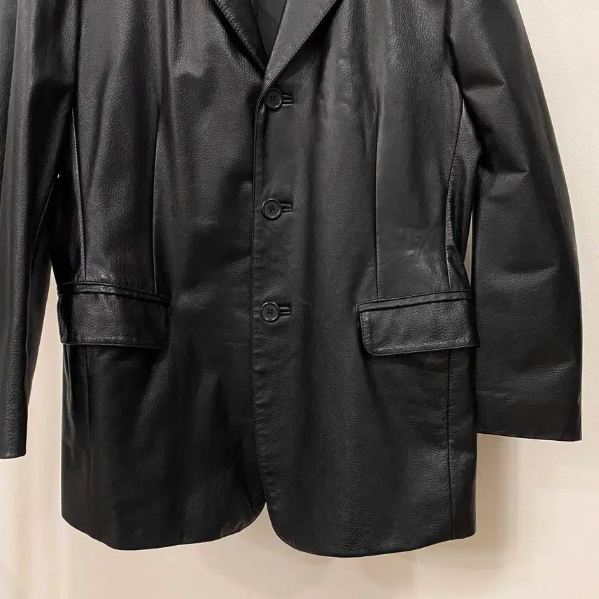 [BUNJANG] APLUS Vintage Leather Blazer / <L> APLUS 빈티지 양가죽 블레이저