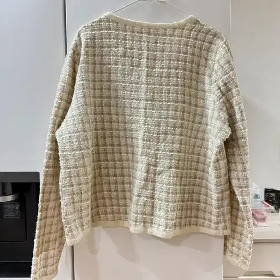 [BUNJANG] Ivory Tweed Button Cardigan / 5/26까지 아이보리 트위드 단추가디건