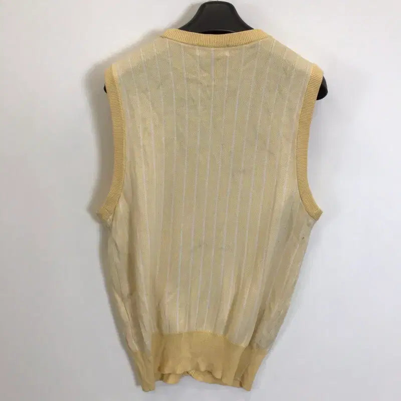 [BUNJANG] Black and White Knit Vest Cardigan [M] / 블랙엔화이트 니트 조끼가디건 [M]