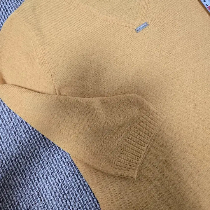 [BUNJANG] ST. JOHN SPORT Wool Knit Sweater / ST.JOHN SPORT 울 니트 L 택없는 새제품  머스타드 옐로우