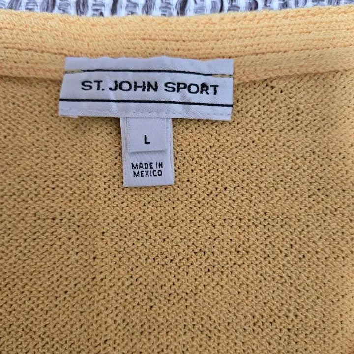 [BUNJANG] ST. JOHN SPORT Wool Knit Sweater / ST.JOHN SPORT 울 니트 L 택없는 새제품  머스타드 옐로우