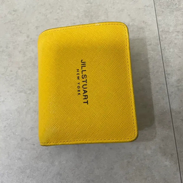 [BUNJANG] Jill Stuart Yellow Bifold Wallet / 질스튜어트 옐로우 반지갑
