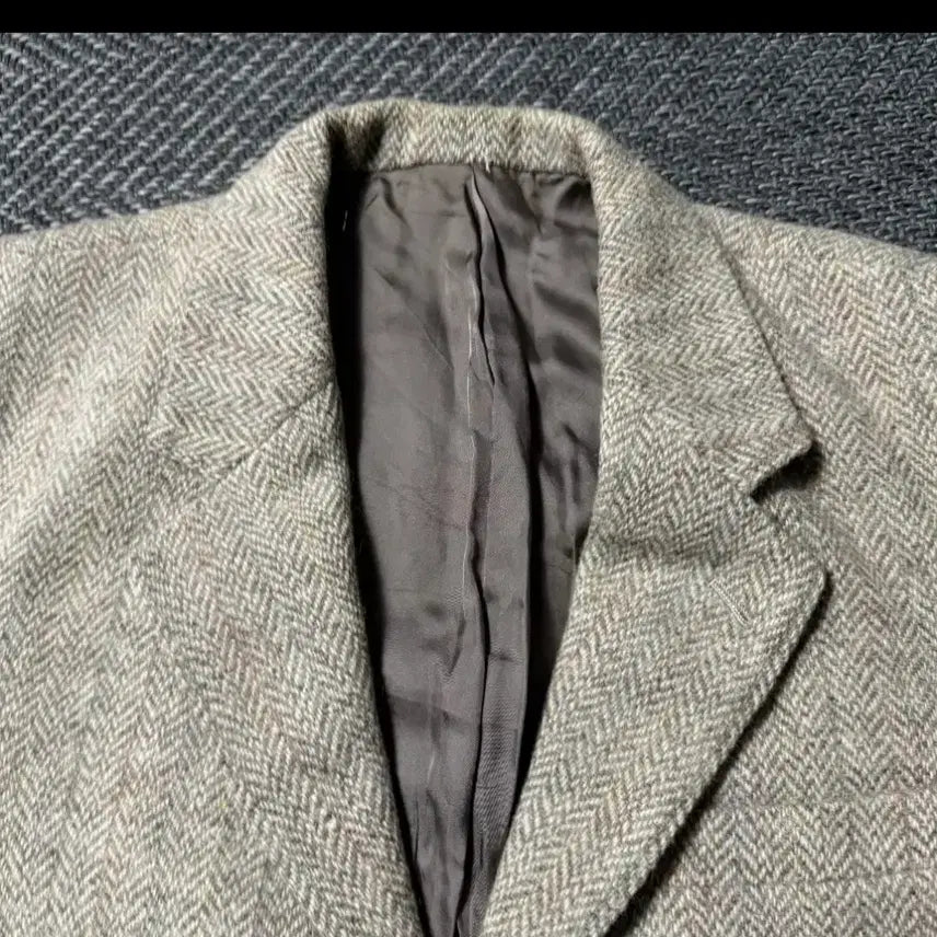 [BUNJANG] USA Harris Tweed Blazer Brown Jacket M / USA 해리스트위드 울100% 블레이저 브라운 자켓 m