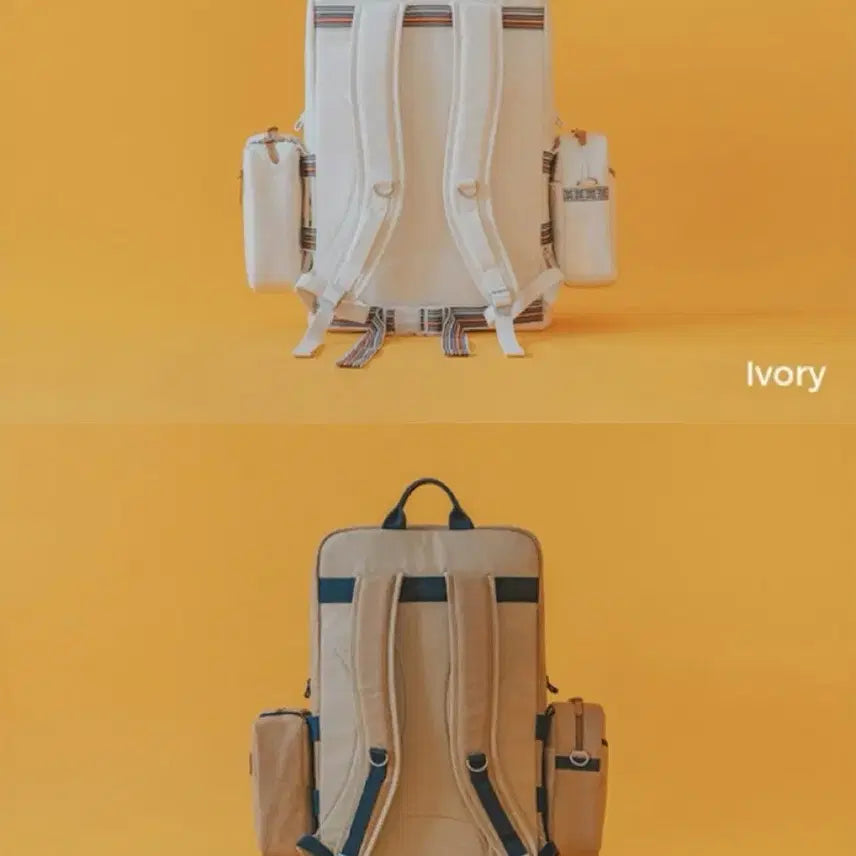 [BUNJANG] Yeolagi-deul Ivory Travel Backpack / 여락이들 여행용 백팩