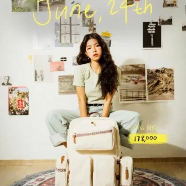 [BUNJANG] Yeolagi-deul Ivory Travel Backpack / 여락이들 여행용 백팩