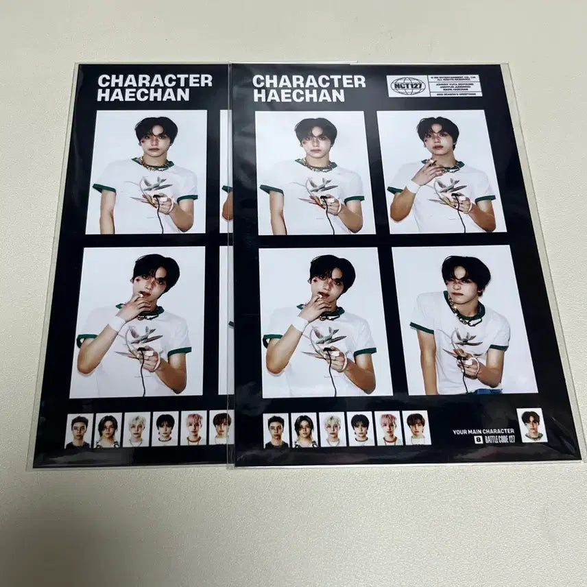 [BUNJANG] NCT 127 Haechan Battlecode Season's Greetings Four-Cut Sticker (Sealed) / NCT127 해찬 배틀코드 시즌그리팅 네컷스티커 미개봉 양도
