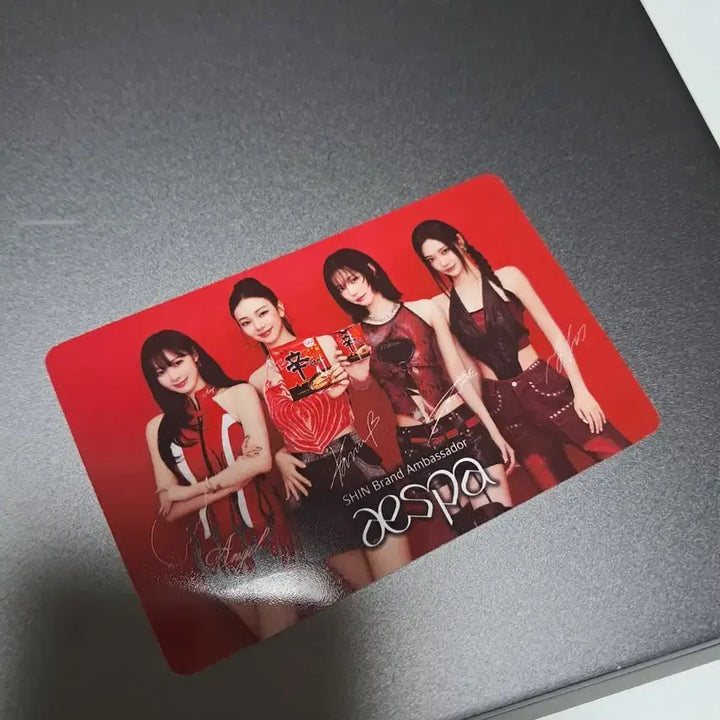 [BUNJANG] Aespa Shin Ramyun Photocard / 에스파 신라면 단체 포토카드