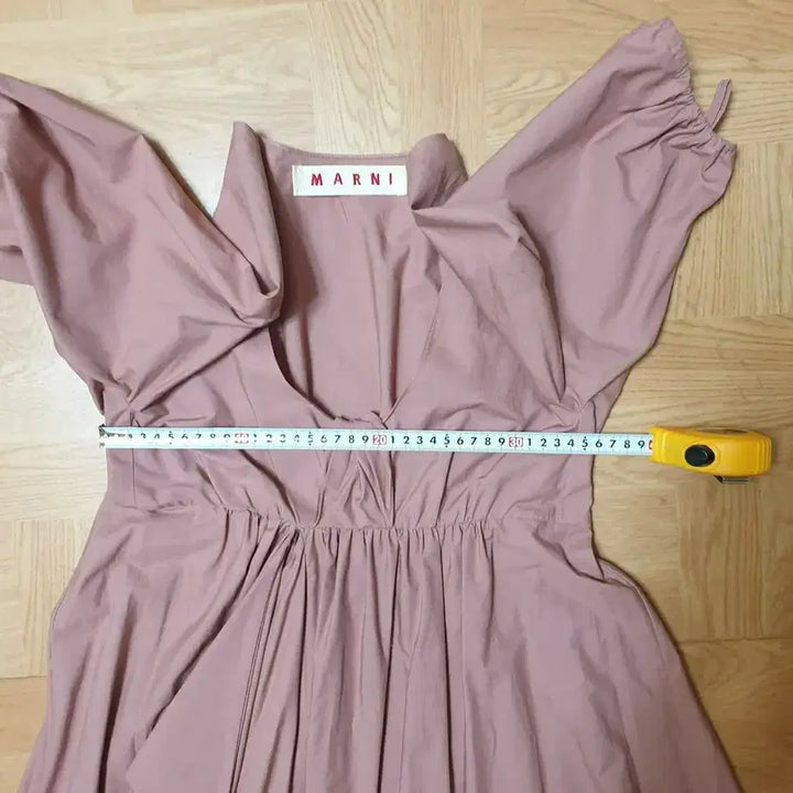 [BUNJANG] MARNI Cotton High-Waist Drape Dress / 명품 MARNI 마르니 쇼라인 코튼 하이웨이스트 볼륨 드레이프 원피스