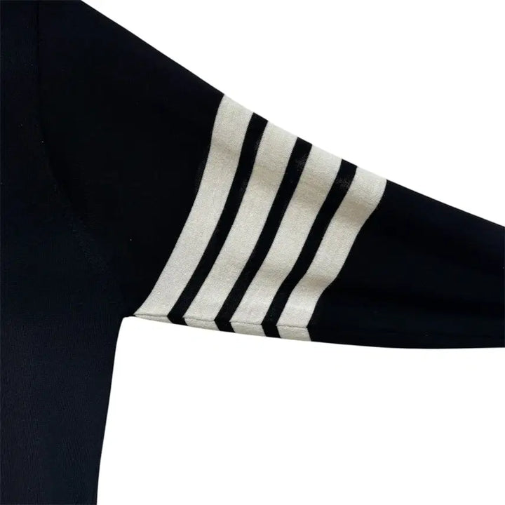 [BUNJANG] Thom Browne Merino Wool Navy Cardigan / 4 / 톰브라운 사선완장 메리노울 네이비 가디건