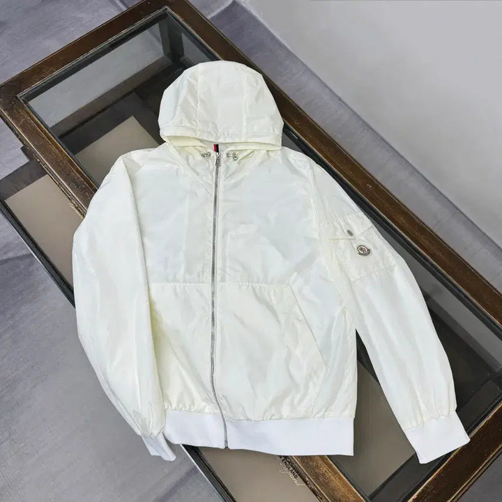 [BUNJANG] Moncler Nylon Windbreaker Jacket XL / 몽클레어 후드 집업 나일론 바람막이 자켓 스몰로고 XL