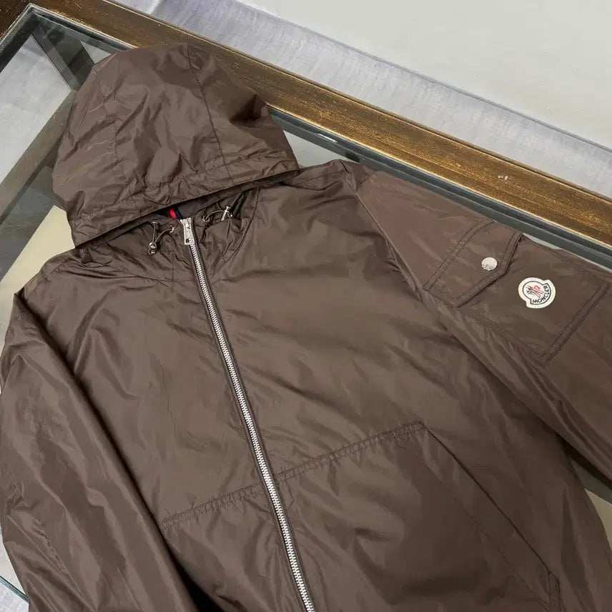 [BUNJANG] Moncler Nylon Windbreaker Jacket XL / 몽클레어 후드 집업 나일론 바람막이 자켓 스몰로고 XL