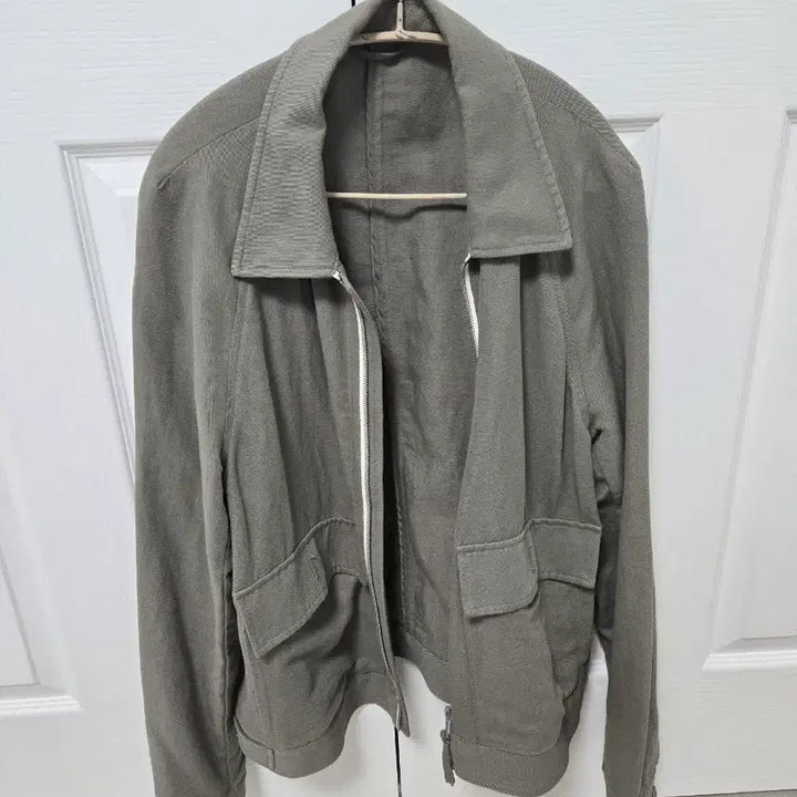 [BUNJANG] Khaki Cotton Short Jacket / 카키색 면 자켓 숏 자켓