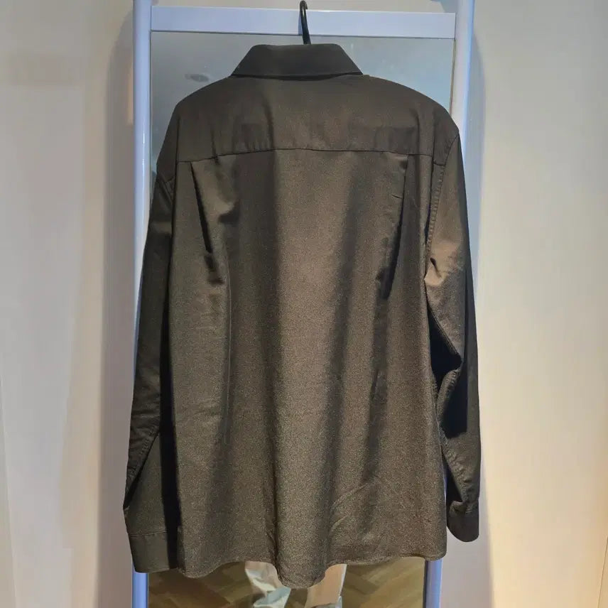 [BUNJANG] Generic Black Dress Shirt / 남성 올블랙 와이셔츠 115 XXXL