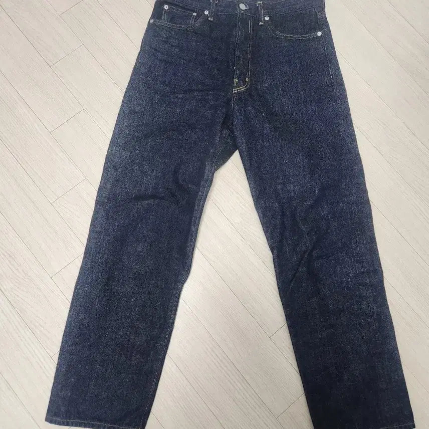 [BUNJANG] Woodb 5p Selvedge Loose Tapered Denim / 우드비 5p 셀비지 루즈테이퍼드 데님