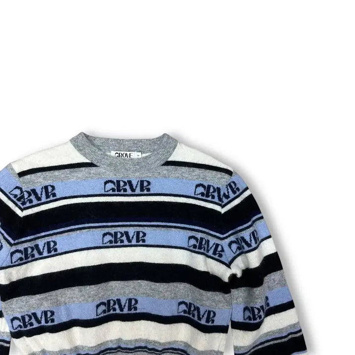 [BUNJANG] GROVE Striped Crop Knit Top / 그로브 크롭 니트