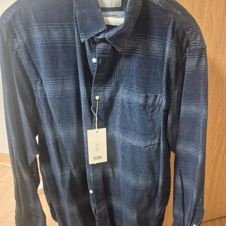 [BUNJANG] Perren 25ss Corduroy Relaxed Check Shirt Blue / (새상품 1) 25ss 퍼렌 코듀로이 릴렉스드 체크셔츠 블루