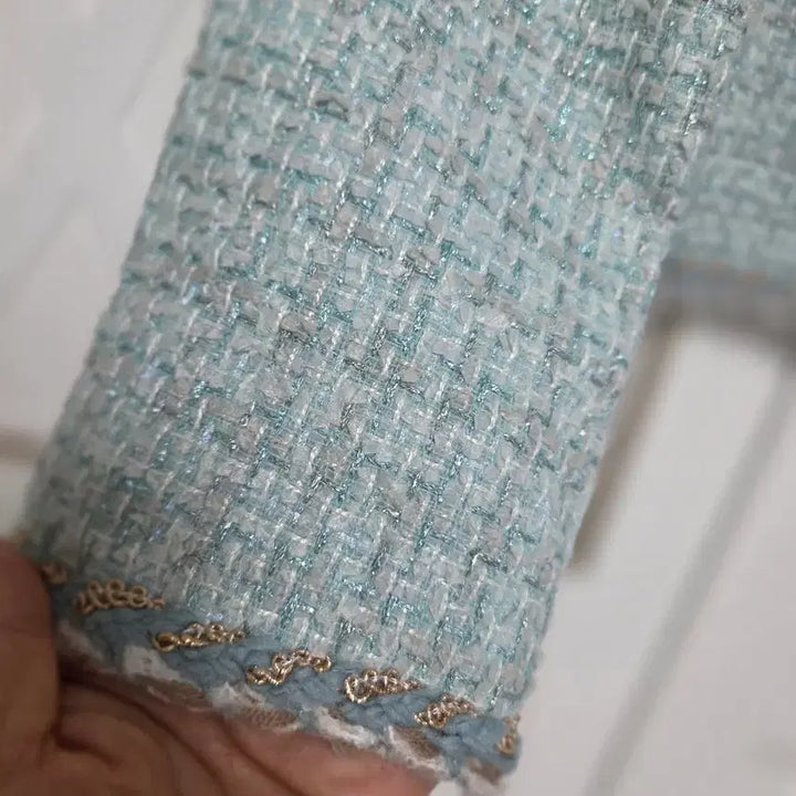 [BUNJANG] Tweed Jacket Silver Thread Pearl Women's Jacket / 트위드 자켓 은사펄 하객룩 자켓 (새상품)