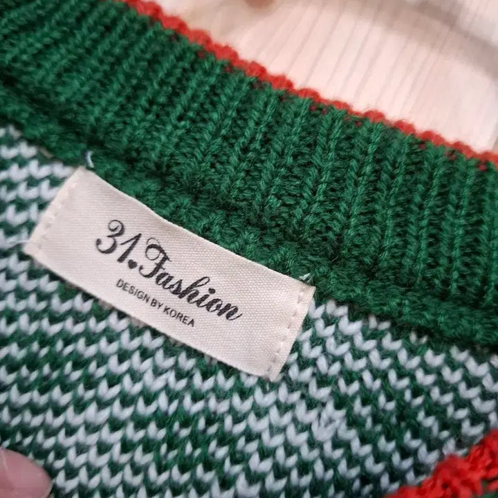 [BUNJANG] Green Check Pattern Cardigan / 31.패션  체크패턴 그린 가디건