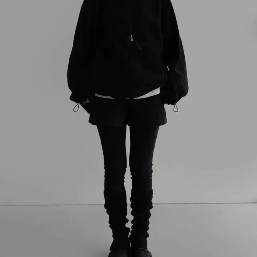 [BUNJANG] LaRoom Fleece Zip-Up Shorts Set / 라룸 플리스 집업 쇼츠 세트